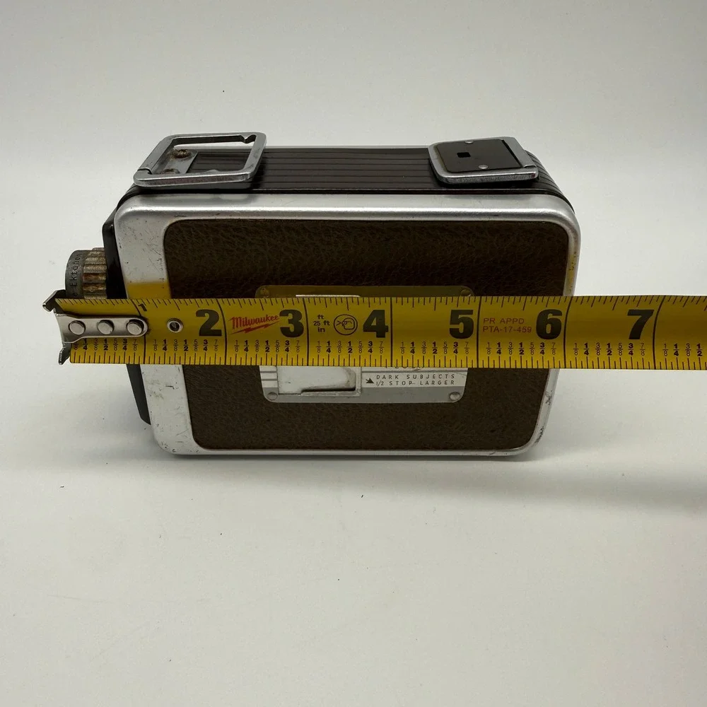 Vintage Kodak Brownie Movie Camera Eight MM Silver Brown 8mm Decor MCM